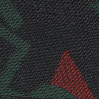 Volkswagen Seat Cloth - Volkswagen Golf - Shape Motif (Black/Red/Green)