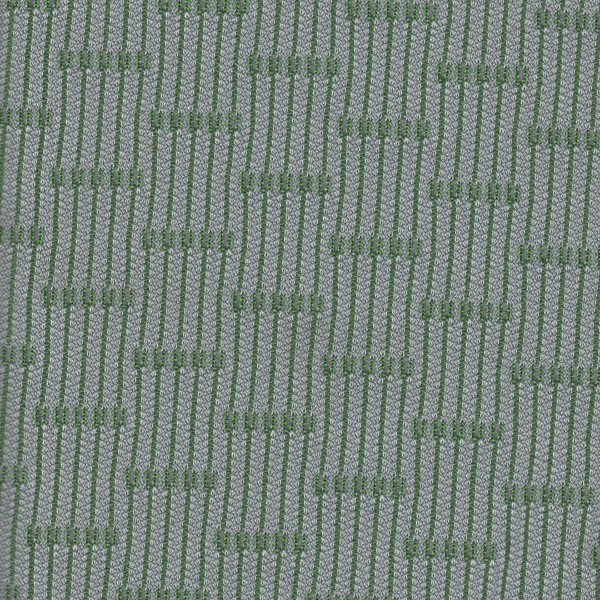 Car Seating Cloth - Grey With Green Stripe