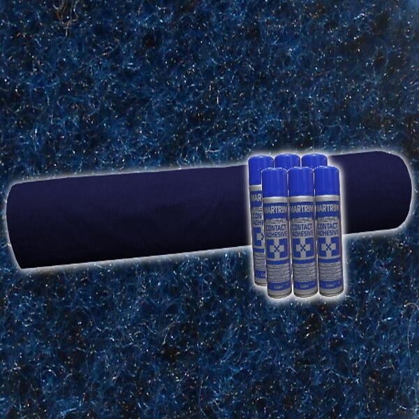 Flat Lining Carpet Kits - Navy Blue