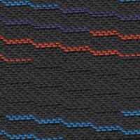 BMW Seat Cloth - BMW M-Tech - Stripe Motif (Anthracite/Blue/Purple/Orange)