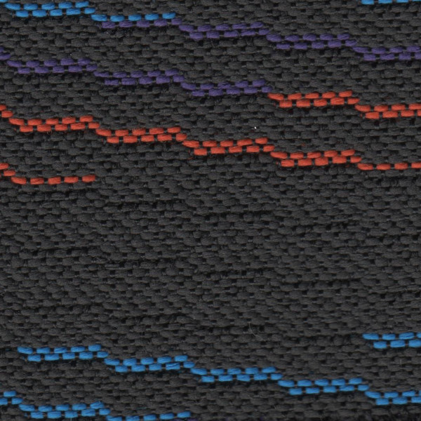 BMW Seat Cloth - BMW M-Tech - Stripe Motif (Anthracite/Blue/Purple/Orange)