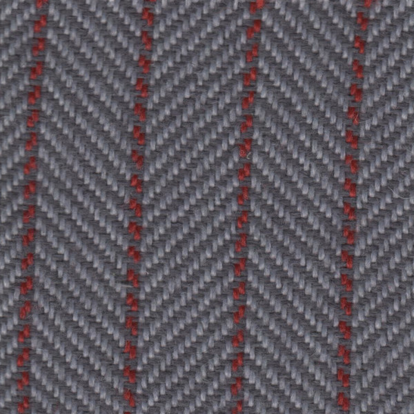 Ford Seat Cloth - Ford Escort/Sierra - Herringbone (Grey/Red)