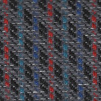 Ford Seat Cloth - Ford Fiesta - Vertical Stripe (Grey/Blue/Red)