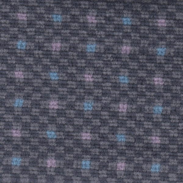 Ford Seat Cloth - Ford Scorpio - Velour Blocks (Grey/Blue/Rose)