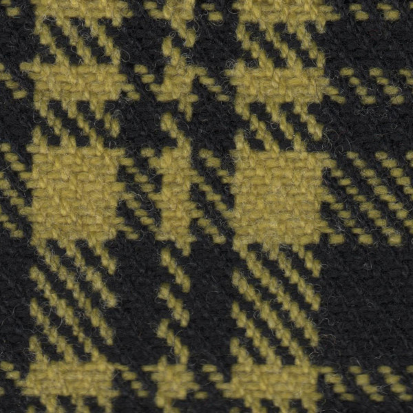 Opel (Vauxhall) Seat Cloth - Opel - Tartan (Black/Yellow)