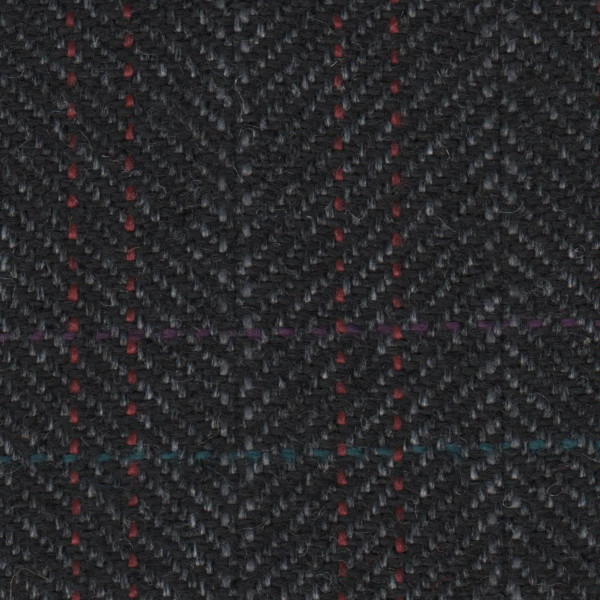 Opel (Vauxhall) Seat Cloth - Opel Omega - Striped Herringbone (Anthracite/Multi)