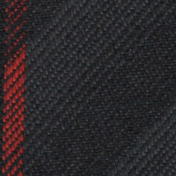 Opel (Vauxhall) Seat Cloth - Opel - Striped Twill (Anthracite/Red)