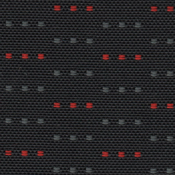 Peugeot Seat Cloth - Peugeot Boxer - Dots (Black/Grey/Red)