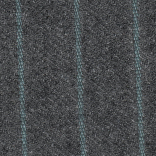 Porsche Seat Cloth - Porsche 924 - Pinstripe Flannel (Grey/Turquoise)