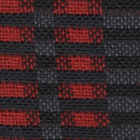 Renault Seat Cloth - Renault 19/16s - Vertical Stripe (Red/Grey/Black)