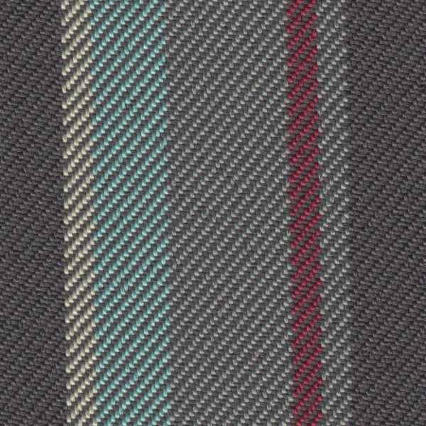 Renault Seat Cloth - Renault Twingo 2 - Bayadere Stripe (Grey/Multi)