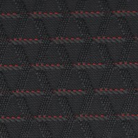 Volkswagen Seat Cloth - Volkswagen Cross Polo - Stripe Cable (Anthracite/Red)