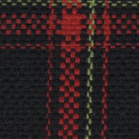 Volkswagen Seat Cloth - Volkswagen Golf 1 - Tartan (Black/Red)