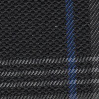 Volkswagen Seat Cloth - Volkswagen Golf 7 - Tartan (Black/Grey/Blue)