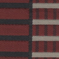 Volkswagen Seat Cloth - Volkswagen - Ribbed Stripe Motif (Red)