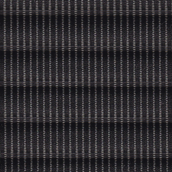 Car Seating Cloth - Black/Silver Pinstripe Fluted