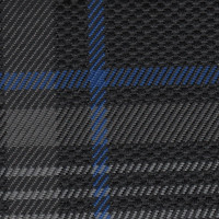 VW Golf 7 GTI Cloth - Tartan (Black/Grey/Blue)