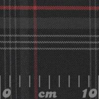 VW Tartan Seat Cloth - Black/Grey/Red