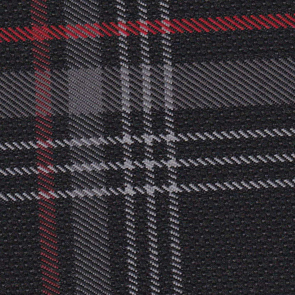 VW Golf 7 GTI Cloth - Tartan (Black/Grey/Red)