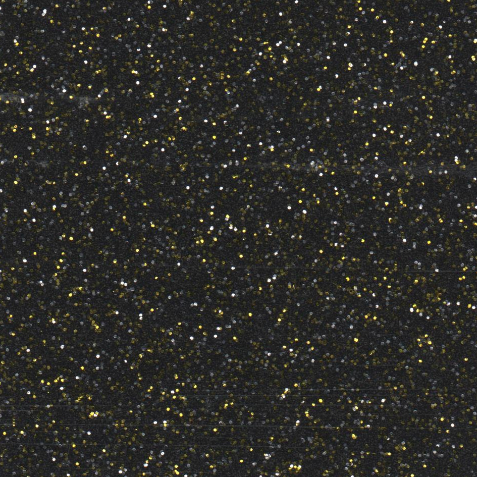 Metal Flake (Glitter) Vinyl - Black/White/Yellow