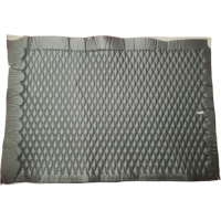 Quilted Leather Prefab Panels - Diamond (Black on Black)