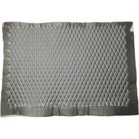 Quilted Leather Prefab Panels - Diamond (White on Black)