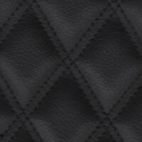 Stitch Quilted Vinyl - Double Diamond (Black on Black)