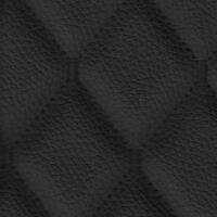 Stitch Quilted Vinyl - Single Diamond (Black on Black)