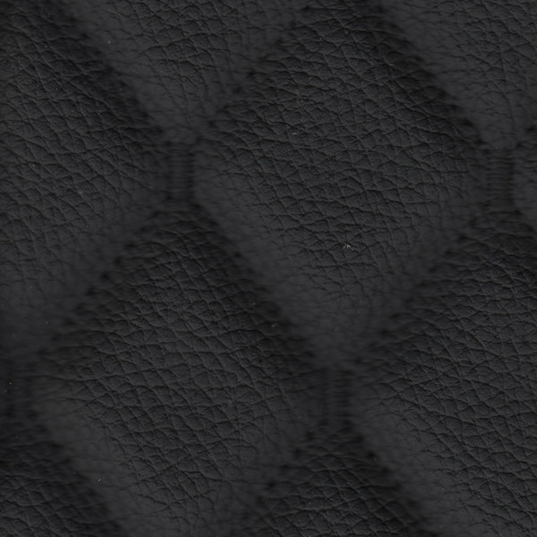 Stitch Quilted Vinyl - Single Diamond (Black on Black)