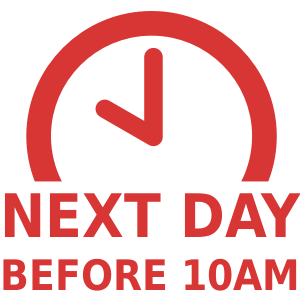 We can arrange for next day AM deliveries for an additional charge.